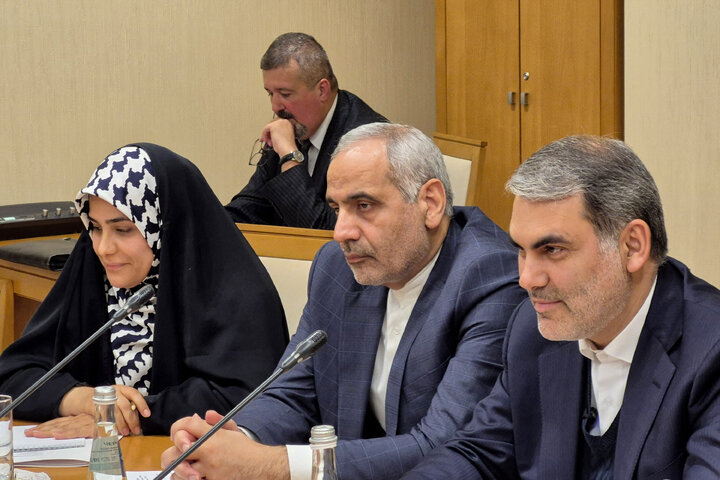دیدار هیأت پارلمانی ایران با ولادیمیر واسیلیفرئیس گروه دوستی دومای روسیه و ایرانو رئیس فراکسیون روسیه واحد