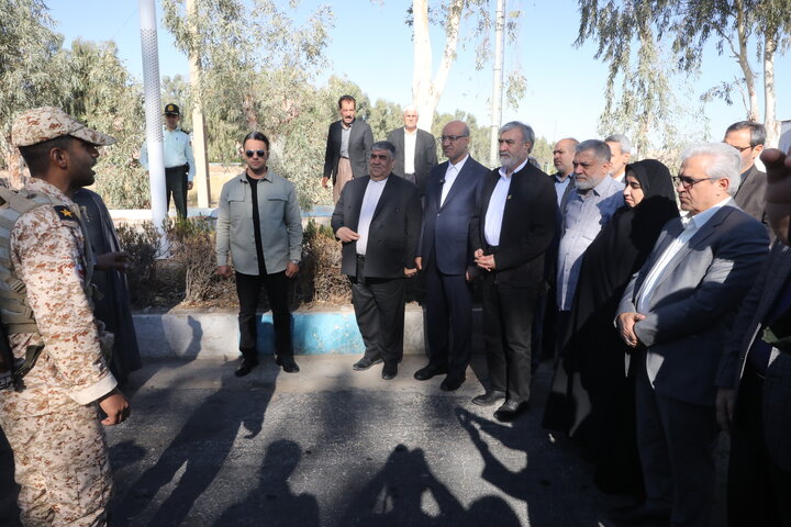 استقبال از اعضای کمیسیون امنیت ملی در بدو ورود به استان کرمانشاه