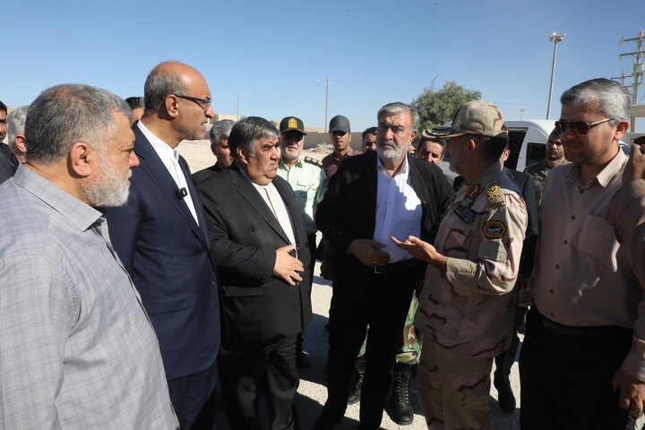 استقبال از اعضای کمیسیون امنیت ملی در بدو ورود به استان کرمانشاه