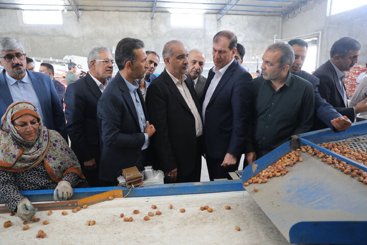 بازدید کمیسیون کشاورزی ازگروه صنایع بسته بندی و سردخانه خوش نام شهرستان قیر و کارزین