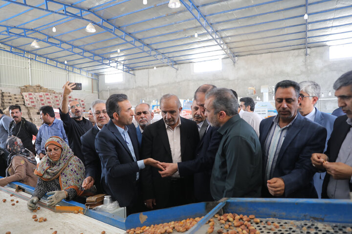 بازدید کمیسیون کشاورزی ازگروه صنایع بسته بندی و سردخانه خوش نام شهرستان قیر و کارزین