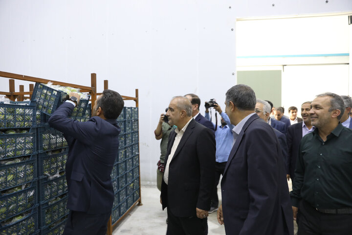 بازدید کمیسیون کشاورزی ازگروه صنایع بسته بندی و سردخانه خوش نام شهرستان قیر و کارزین