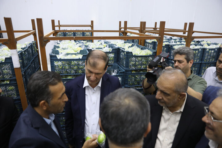 بازدید کمیسیون کشاورزی ازگروه صنایع بسته بندی و سردخانه خوش نام شهرستان قیر و کارزین
