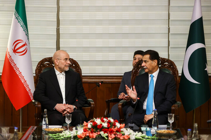 دیدار رؤسای مجالس ایران و پاکستان - اسلام‌آباد