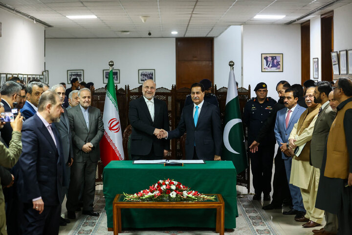 دیدار رؤسای مجالس ایران و پاکستان - اسلام‌آباد