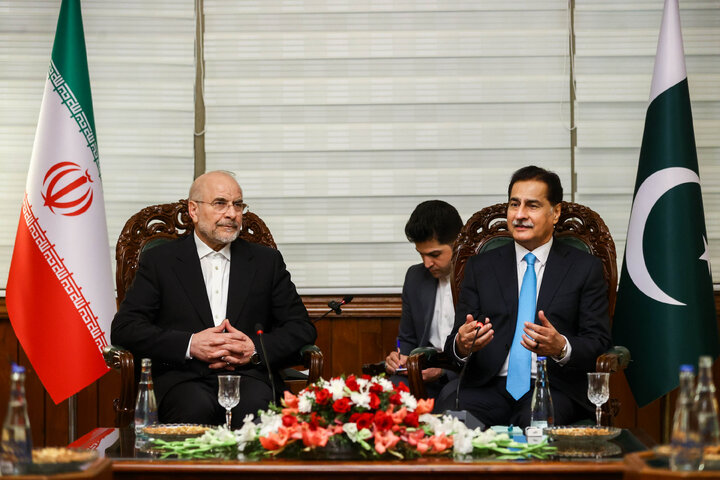 دیدار رؤسای مجالس ایران و پاکستان - اسلام‌آباد