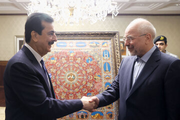 دیدار کفیل ریاست جمهوری و رئیس مجلس سنای پاکستان و دکتر قالیباف- اسلام آباد