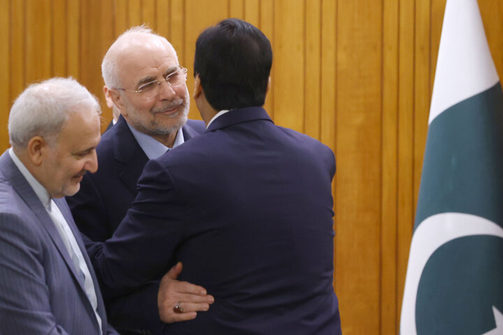 دیدار کفیل ریاست جمهوری و رئیس مجلس سنای پاکستان و دکتر قالیباف- اسلام آباد