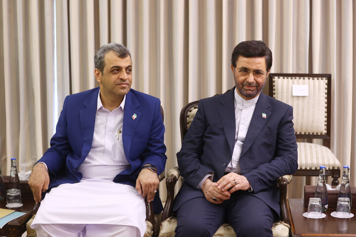 دیدار کفیل ریاست جمهوری و رئیس مجلس سنای پاکستان و دکتر قالیباف- اسلام آباد