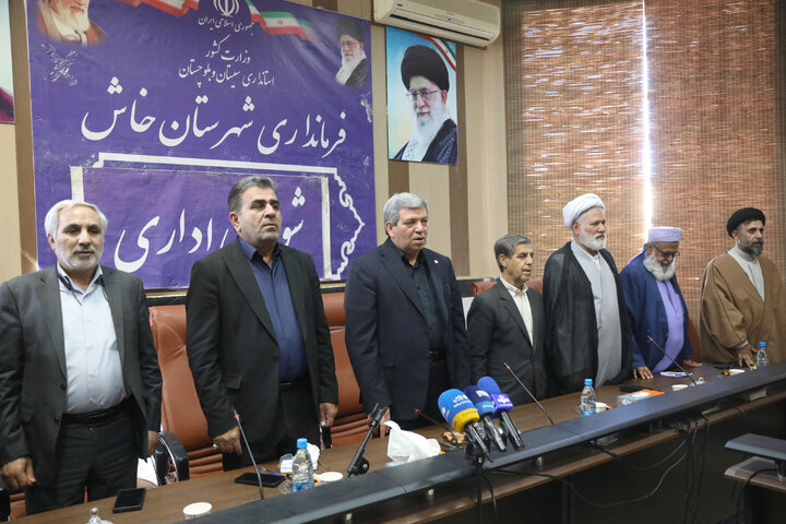 حضور اعضای کمسیون اجتماعی در شورای اداری شهرستان های خاش و تفتان