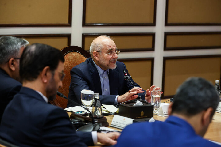 نشست اعضای فدراسیون اتاق‌های بازرگانی پاکستان با دکتر قالیباف - اسلام‌آباد