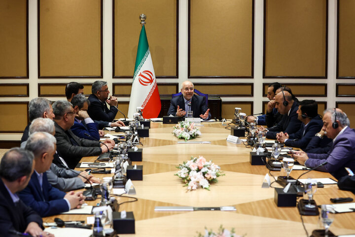 نشست اعضای فدراسیون اتاق‌های بازرگانی پاکستان با دکتر قالیباف - اسلام‌آباد