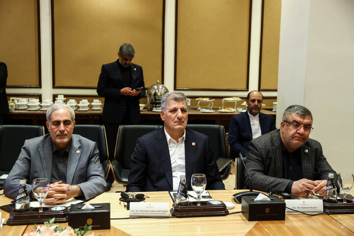 نشست اعضای فدراسیون اتاق‌های بازرگانی پاکستان با دکتر قالیباف - اسلام‌آباد