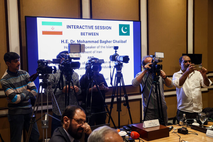 نشست اعضای فدراسیون اتاق‌های بازرگانی پاکستان با دکتر قالیباف - اسلام‌آباد