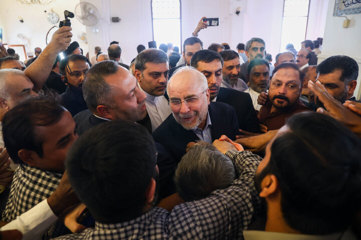 حضور و سخنرانی دکتر قالیباف در نماز جمعه شهر کراچی پاکستان