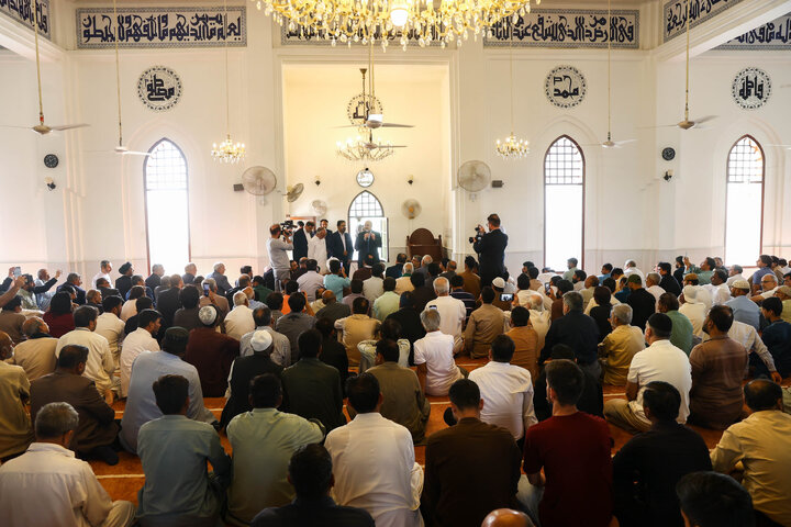 حضور و سخنرانی دکتر قالیباف در نماز جمعه شهر کراچی پاکستان