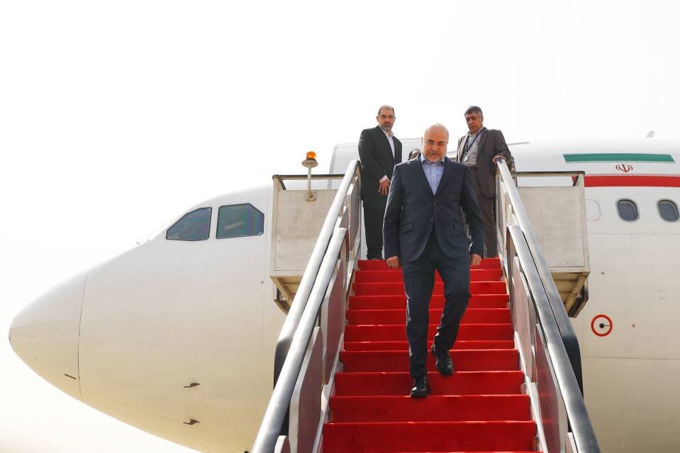 رییس مجلس شورای اسلامی وارد شهر کراچی شد