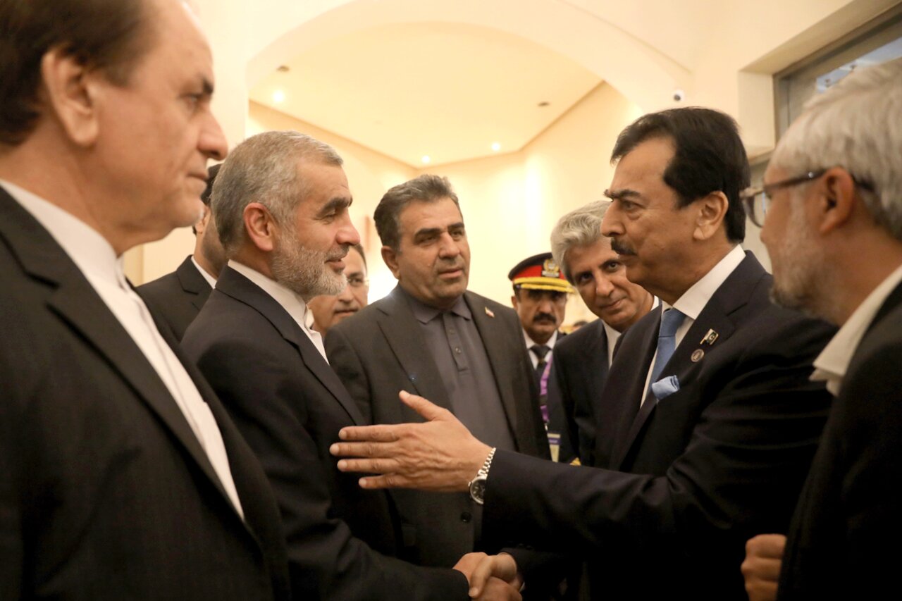 خانه ملت - دیدار صمیمانه نایب‌رئیس مجلس با رئیس مجلس سنای پاکستان