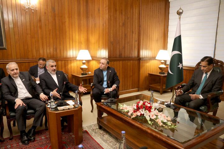 دیدار دکتر نیکزاد با سردار ایاز صادق رئیس مجلس ملی پاکستان