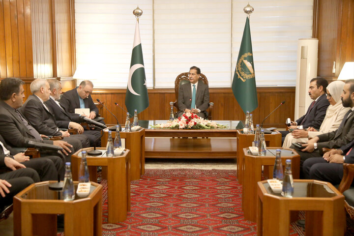 دیدار دکتر نیکزاد با سردار ایاز صادق رئیس مجلس ملی پاکستان