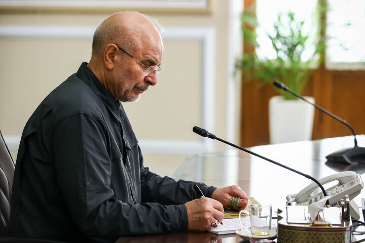 دیدار مجمع نمایندگان استان اصفهان با دکتر قالیباف