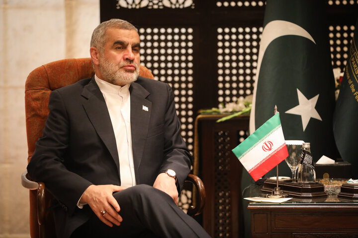 دیدار علی نیکزاد نایب‌رئیس مجلس با یوسف رضا گیلانی رئیس مجلس سنای پاکستان