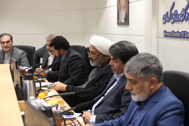 نشست مشترک اعضا کمیسیون اصل نود با فعالین اقتصادی استان کرمان