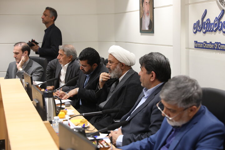 نشست مشترک اعضا کمیسیون اصل نود با فعالین اقتصادی استان کرمان
