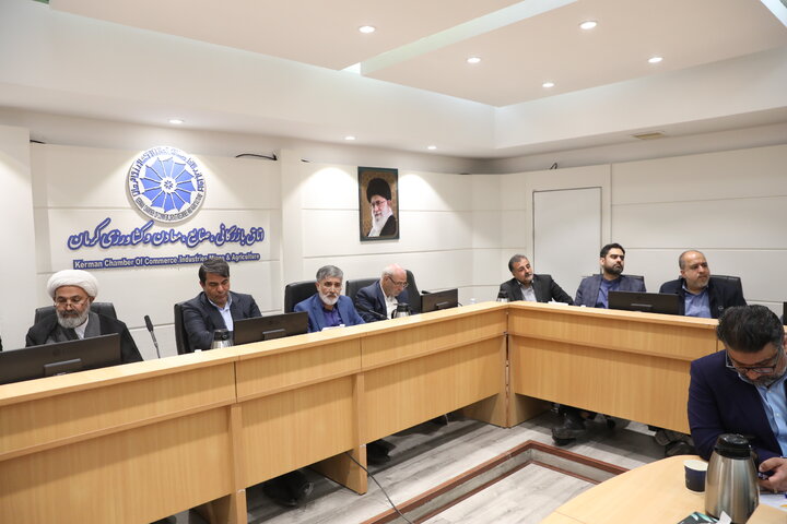 نشست مشترک اعضا کمیسیون اصل نود با فعالین اقتصادی استان کرمان