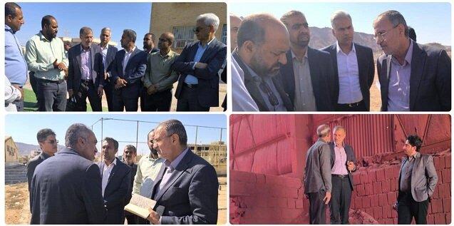 بازدید مرادی از پروژه‌های عمرانی و ورزشی جزیره هرمز/معدن خاک سرخ جزیره هرمز متعلق به مردم است