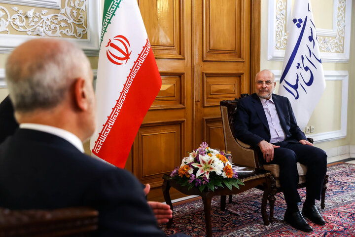 دیدار معاون سیاسی رئیس مجلس لبنان با دکتر قالیباف