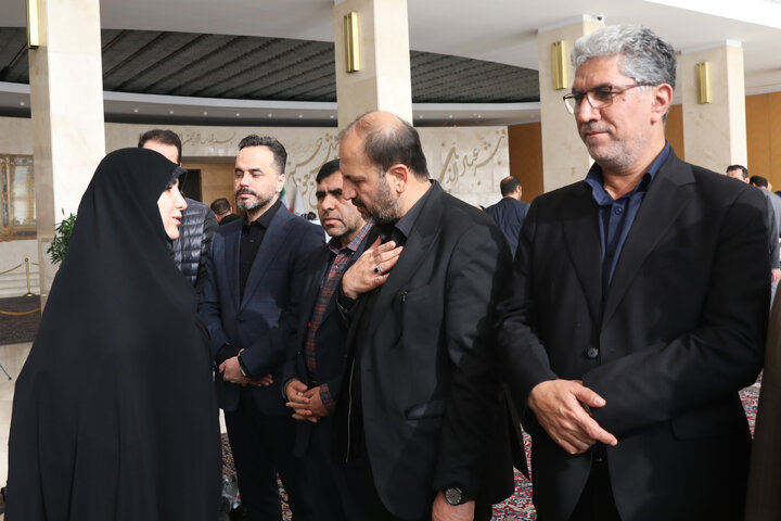 مراسم ختم خواهر رحمت نوروزی نماینده علی آباد در مجلس شورای اسلامی