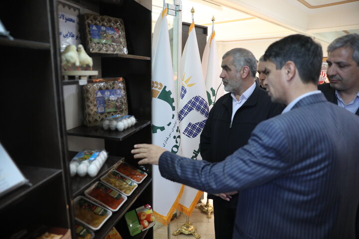 بازدید نایب رئیس مجلس شورای اسلامی از نمایشگاه محصولات غذایی و صنایع دستی و صنایع کاشی شهرستان کاشمر
