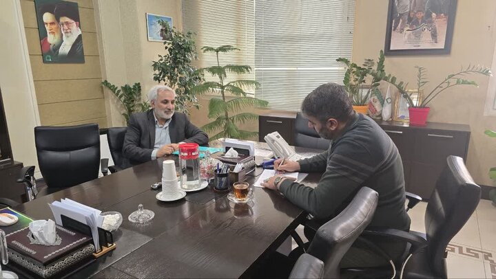 دیدار جعفری آذر با مدیرعامل بنیاد برکت/ تاکید نماینده مردم تبریز، آذرشهر و اسکو بر تقویت نقش بنیاد در اجرای طرح‌های زیرساختی در روستاهای حوزه انتخابیه