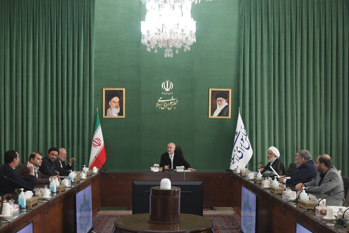 نشست اعضای شورای  اتحادیه بین المجالس جهانی(ipu) در مجلس شورای اسلامی با رئیس مجلس شورای اسلامی