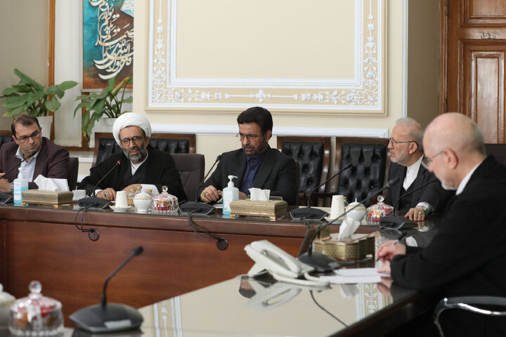 نشست اعضای شورای  اتحادیه بین المجالس جهانی(ipu) در مجلس شورای اسلامی با رئیس مجلس شورای اسلامی