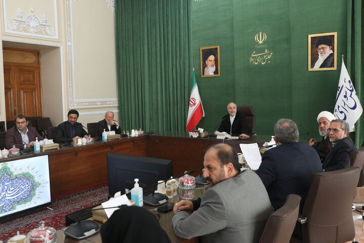 نشست اعضای شورای  اتحادیه بین المجالس جهانی(ipu) در مجلس شورای اسلامی با رئیس مجلس شورای اسلامی