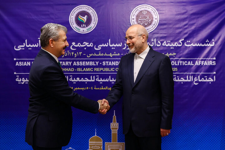 دیدار رؤسای هیئت‌های شرکت‌کننده در نشست مجمع مجالس آسیایی (APA) با دکتر قالیباف - مشهد