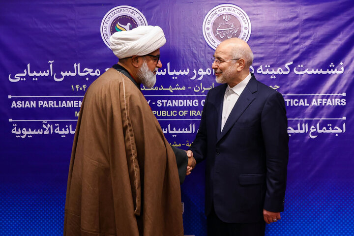 دیدار رؤسای هیئت‌های شرکت‌کننده در نشست مجمع مجالس آسیایی (APA) با دکتر قالیباف - مشهد
