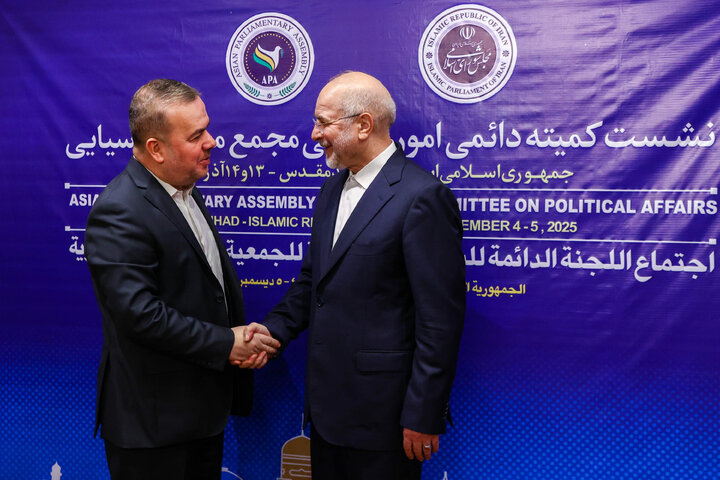 دیدار رؤسای هیئت‌های شرکت‌کننده در نشست مجمع مجالس آسیایی (APA) با دکتر قالیباف - مشهد