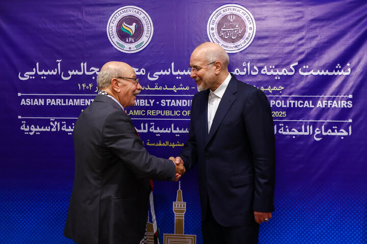 دیدار رؤسای هیئت‌های شرکت‌کننده در نشست مجمع مجالس آسیایی (APA) با دکتر قالیباف - مشهد