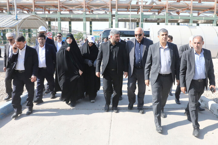 بازدید اعضای فراکسیون نظارت بر صنعت نفت از مجتمع پتروشیمی مارون