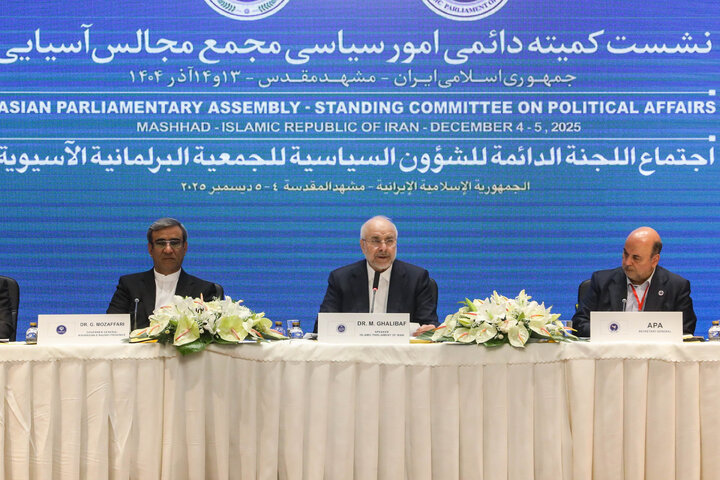 افتتاحیه نشست کمیته دائمی امور سیاسی مجمع مجالس آسیایی (APA) در مشهد مقدس - 2