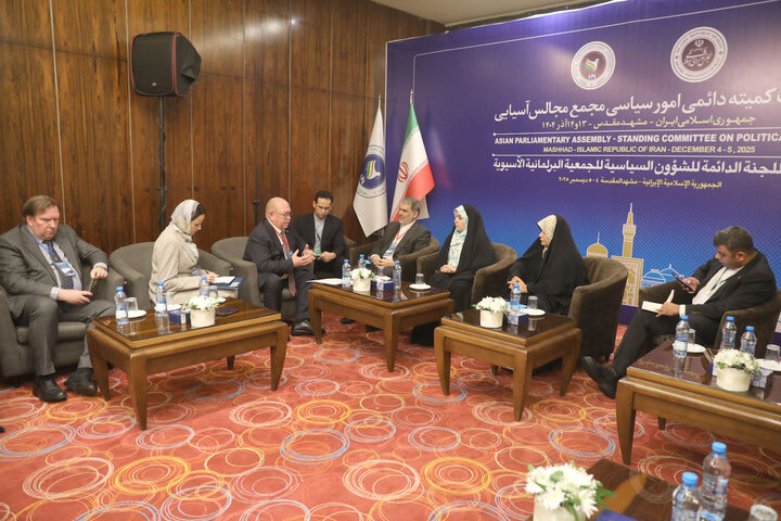 دیدار زنگنه رئیس کمیته سیاسی مجالس آسیایی با نماینده روسیه