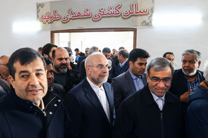 آیین افتتاح خانه کشتی شهدای طرقبه با حضور دکتر قالیباف - مشهد مقدس