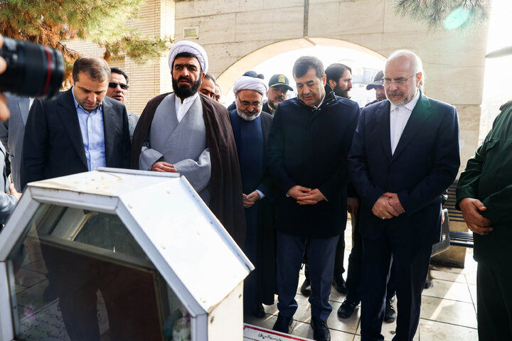 آیین افتتاح خانه کشتی شهدای طرقبه با حضور دکتر قالیباف - مشهد مقدس