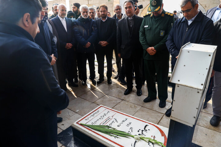 آیین افتتاح خانه کشتی شهدای طرقبه با حضور دکتر قالیباف - مشهد مقدس