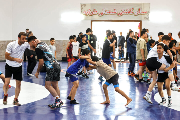 آیین افتتاح خانه کشتی شهدای طرقبه با حضور دکتر قالیباف - مشهد مقدس