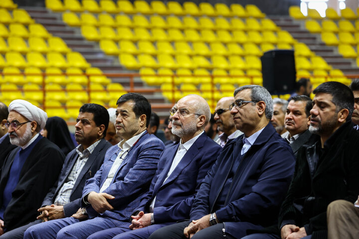 مراسم افتتاحیه سالن ورزشی 6500 نفری شهید رئیسی با حضور دکتر قالیباف - مشهد مقدس