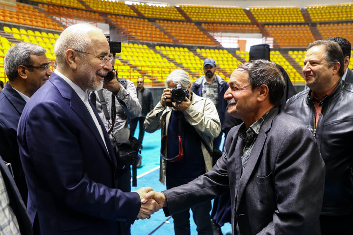 مراسم افتتاحیه سالن ورزشی 6500 نفری شهید رئیسی با حضور دکتر قالیباف - مشهد مقدس